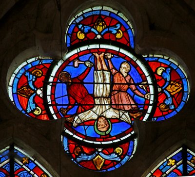 La crucifixion de Saint Pierre - French School