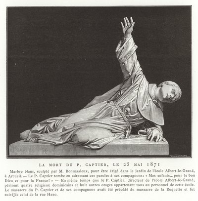 La mort du Père Captier, 25 mai 1871 - French School