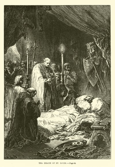 La mort de Saint Louis - French School