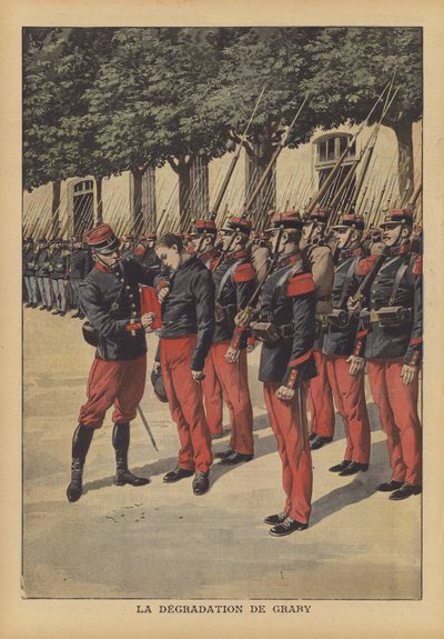 La dégradation de Georges Graby, un soldat français qui a assassiné la riche veuve d