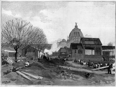 Le chantier de terrassement pour l