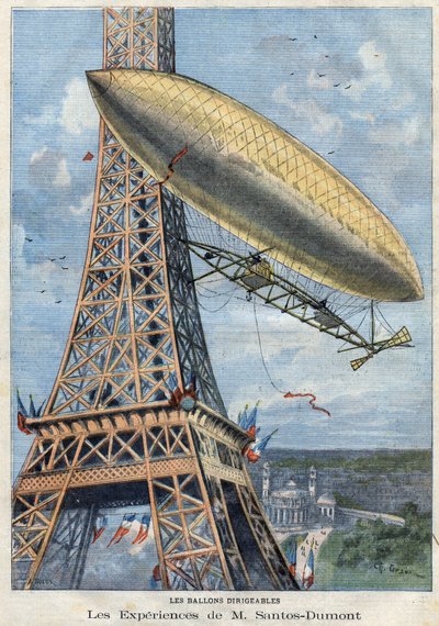Les expériences en ballon dirigeable de M. Alberto Santos-Dumont - French School