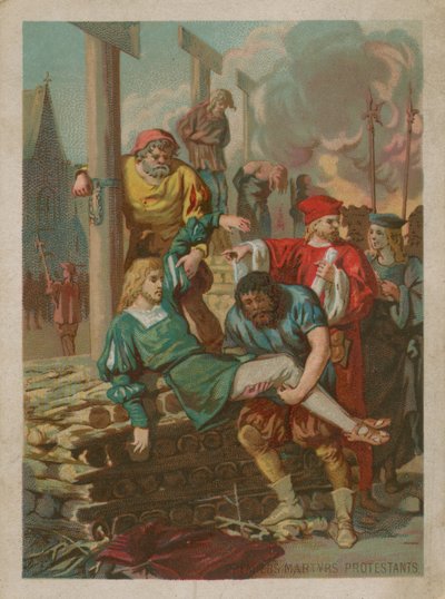 Les premiers martyrs protestants - French School