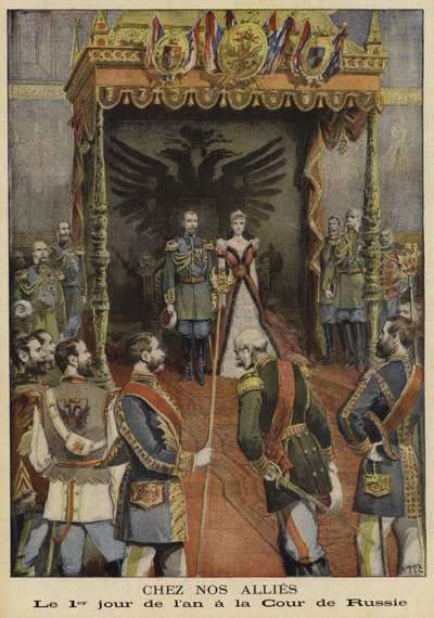 Le premier jour de la nouvelle année à la cour impériale de Russie - French School