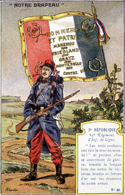 Le drapeau du 84e Régiment d