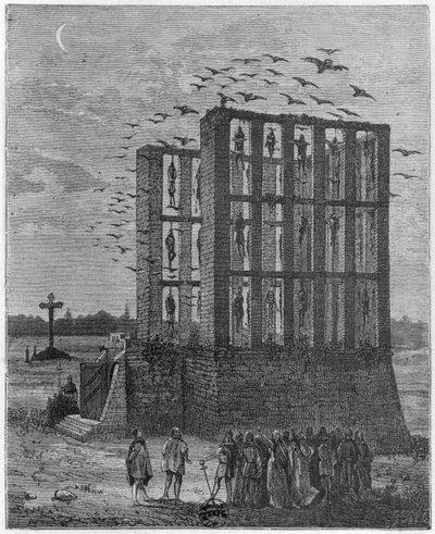 Le gibet de Montfaucon - French School