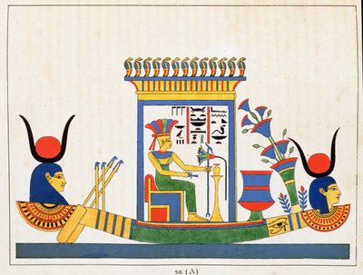 La déesse Anuket, illustration du Pantheon égyptien : collection des personnages mythologiques de l