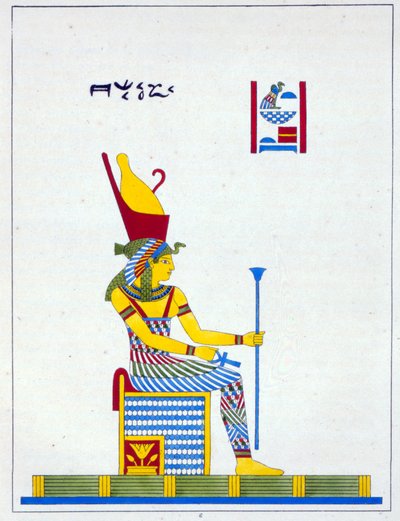 La déesse Neith, illustration du Pantheon égyptien : collection des personnages mythologiques de l