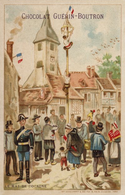 Le mât de cocagne - French School