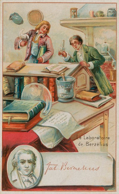 Le laboratoire du chimiste suisse Jöns Jacob Berzelius - French School