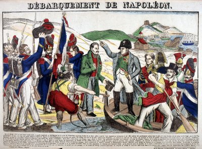 Le débarquement dans le golfe Juan : Napoléon Ier est revenu en France le 1er mars 1815 après la période d