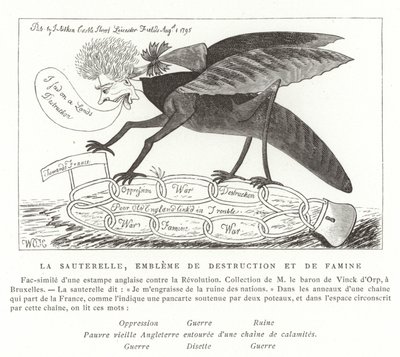 La sauterelle, emblème de la destruction et de la famine - French School
