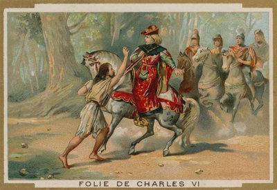 La folie du roi Charles VI de France, 1392 - French School