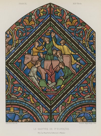 Le martyre de Saint Eustache - French School
