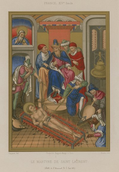 Le martyre de Saint Laurent - French School