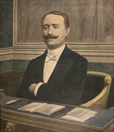 Le nouveau président de la Chambre des Députés : Paul Deschanel, illustration du Petit Journal : Supplément illustré, 26 juin 1898 - French School