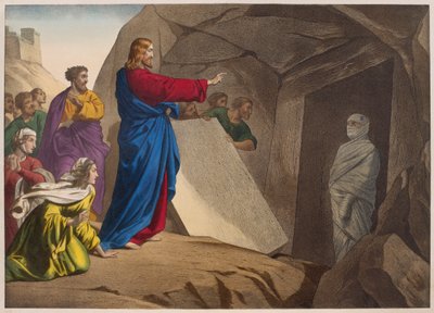 La résurrection de Lazare, illustration du catéchisme L