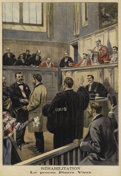 La réhabilitation de Pierre Vaux, France, 1897 - French School