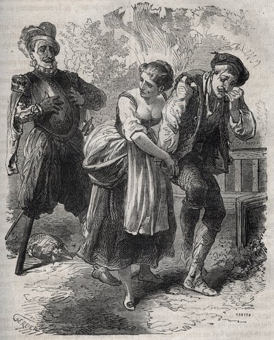 Le retour de Martin Guerre : il apparaît devant sa femme, Bertrande de Rols, et l