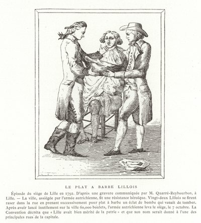 Le plat à barbe de Lille - French School