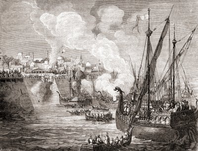 Le siège de Constantinople en 1453 par le sultan ottoman Mehmed II, de 