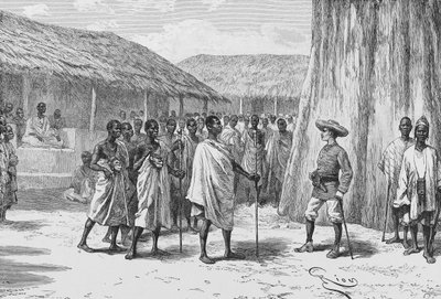 La signature du traité à Aouabou, illustration de 