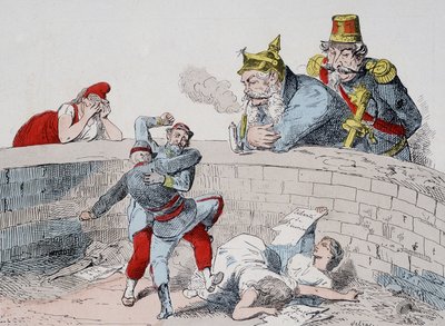La situation - Gauillaume : Nous devons aider les fous, Badingue (Napoléon III) : Laissez-les faire mon frère, il sera temps d