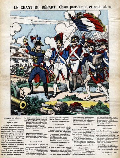 La chanson du départ, chant patriotique et national - French School