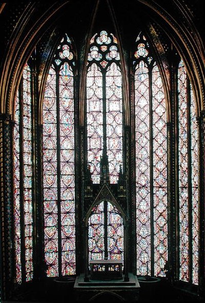 Le vitrail dans le chœur de la chapelle haute, 1246-48 - French School