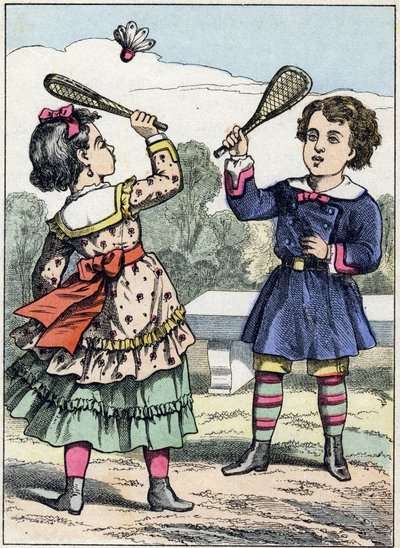 Le volant. Gravure de l