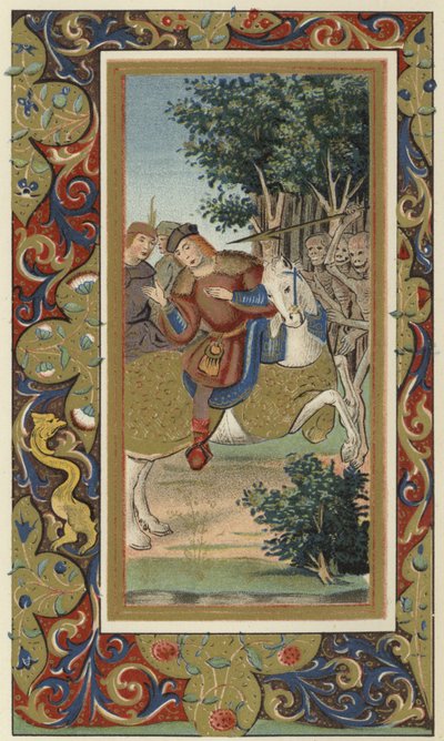 Les trois morts et les trois vivants - French School