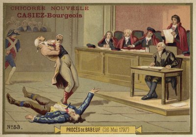 Le procès de Gracchus Babeuf, Paris, Révolution française, 26 mai 1797 - French School