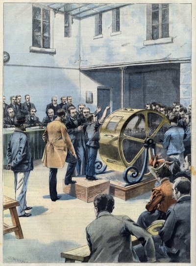 La roue de la Fortune. Tirage de bons au Crédit Foncier de France, dans « Le Petit Parisien ». - French School