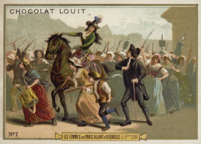 Les femmes de Paris marchant sur Versailles, Révolution française, 5 octobre 1789 - French School
