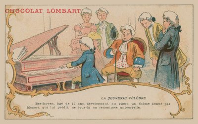 Le jeune Beethoven au piano - French School
