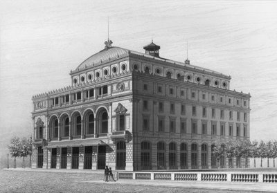 Théâtre Lyrique, maintenant le Théâtre de la Ville, Place du Châtelet, Paris - French School