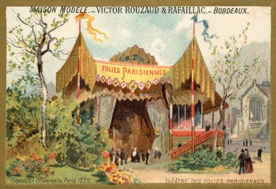 Théâtre des Folies Parisiennes, Exposition Universelle, Paris - French School