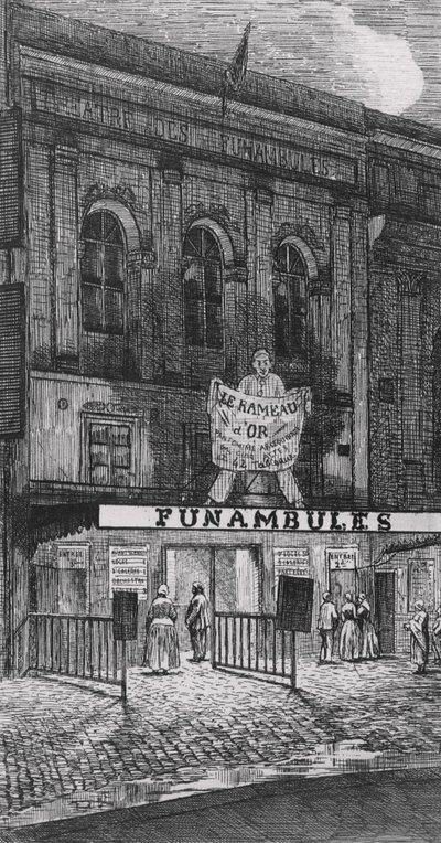 Théâtre des Funambules, boulevard du Temple, à Paris, 1862 - French School