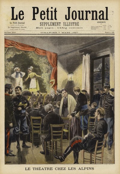 Divertissement théâtral fourni par les troupes alpines françaises - French School