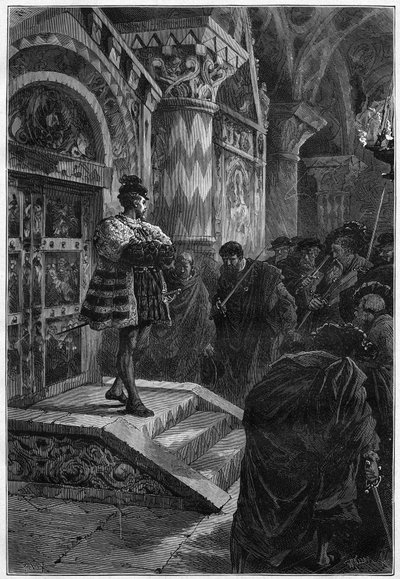 Représentation théâtrale : "Hernani" de Victor Hugo, acte IV scène 4. Paris, Comédie-Française - French School
