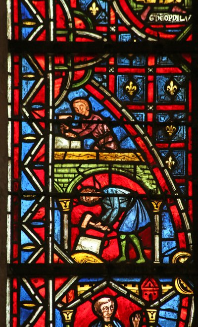 Théophile construit une église - French School