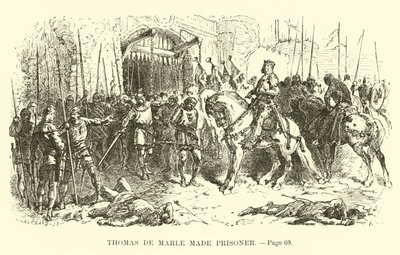 Thomas de Marle fait prisonnier - French School