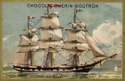 Trois-mâts entrant au port - French School