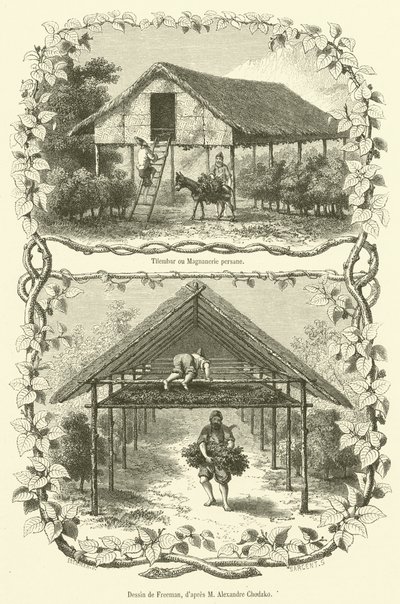 Tilembar ou Magnanerie persane - French School