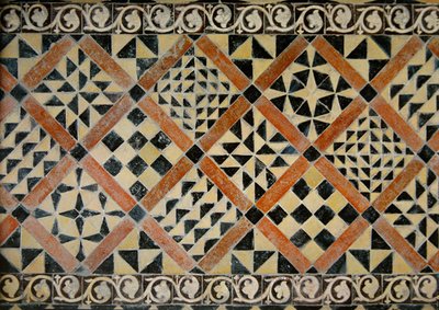 Carreaux de la chapelle de la Vierge - French School