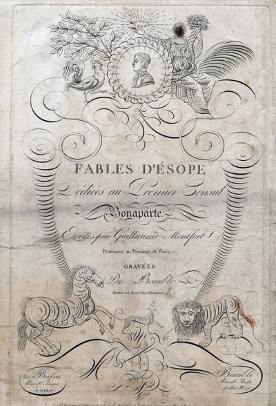 Page de titre des « Fables d