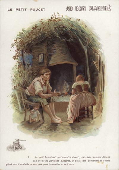 Le Petit Poucet, Bûcheron et sa femme - French School