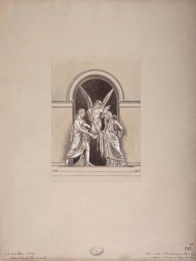 Tombe de Félix et Elisa Baciocchi, basilique San Petronio, Bologne, vers 1900-20 - French School