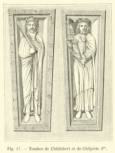 Tombes de Childebert et de Chilpéric Ier - French School