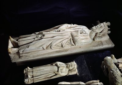 Tombes de Robert II (c.970-1031) le Pieux et Jean I (b & d 1316) le Posthume, 13e-14e siècle - French School